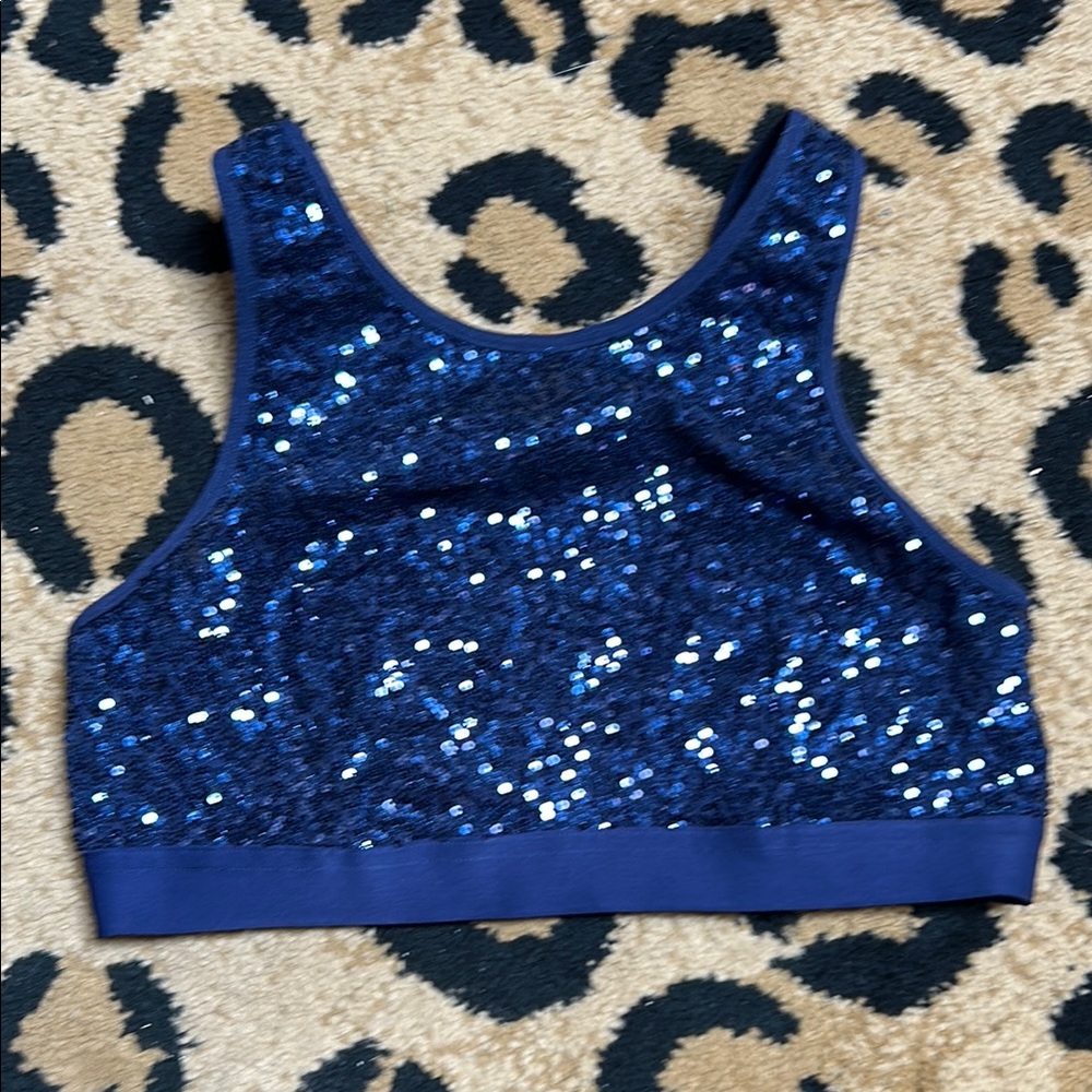 Aerie Blue Sequin Bandeau